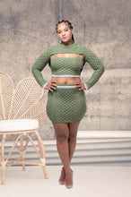 Load image into Gallery viewer, Green Ivy Skirt Set
