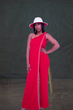 Load image into Gallery viewer, Stepping Out Jumpsuit- Red