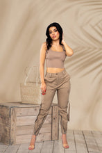 Load image into Gallery viewer, Fly Girl Pants Set- Dark Beige
