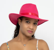 Load image into Gallery viewer, Stylish Fedora Hats - Pink
