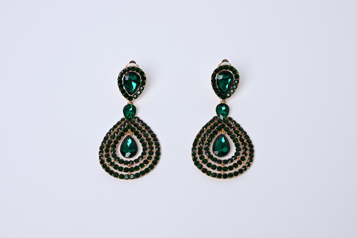Royal Queen- Green Earrings