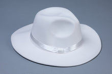 Load image into Gallery viewer, Stylish Red Bottom Fedora- White

