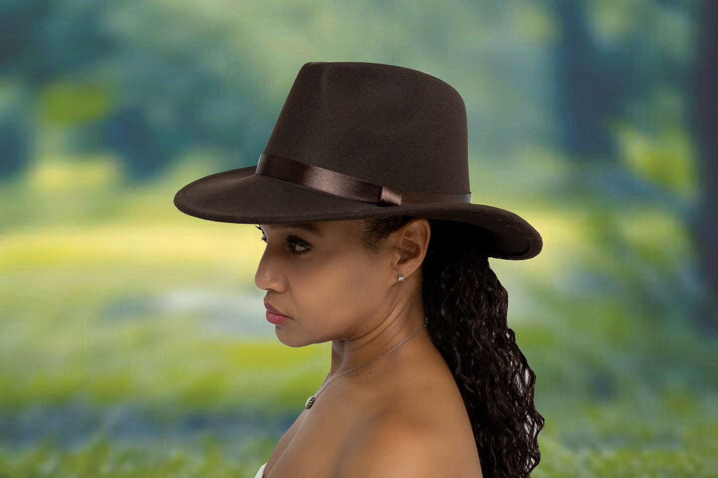 Stylish Fedora Hats - Dark brown